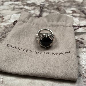 David Yurman black onyx infinity ring